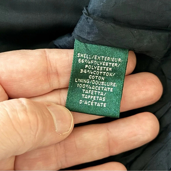 Lauren Ralph Lauren Navy Polka Dot Dress - Size 8 - Picture 11 of 12